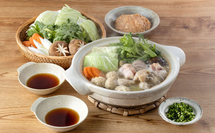 むなかた鶏使用　水炊き2人前 那珂川市/株式会社海千 [GGA027]