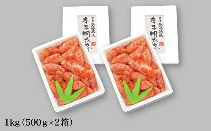 大容量【訳あり】氷温熟成 無着色 辛子明太子 切れ子（切並）1kg＜株式会社くしだ企画＞那珂川市 切れ子 [GZM003]