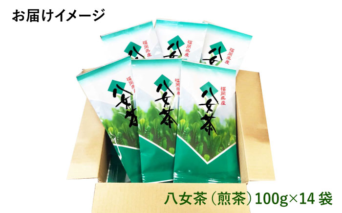 【豊かな香りにまろやかな旨味】八女茶 14袋 1.4kgセット（100g×14袋）＜お茶の星陽園 ＞那珂川市 飲料 お茶 茶 [GAD003]