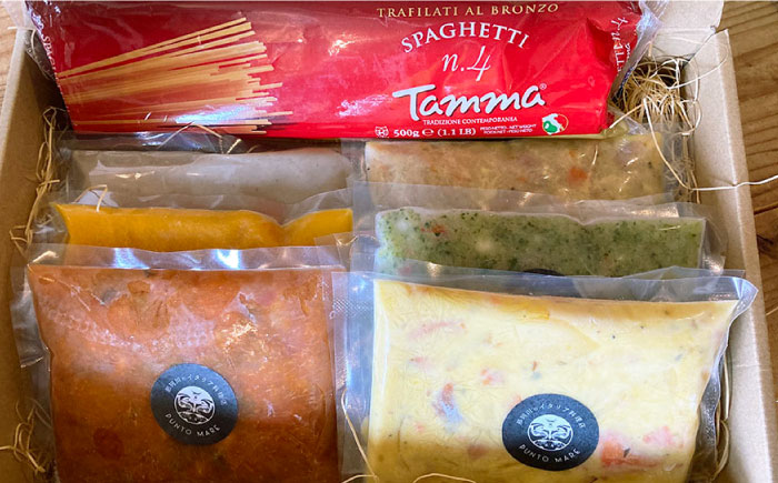 シェフのおすすめ 無添加 自家製 パスタソース と スープセット＜PUNTO MARE＞那珂川市 惣菜 [GCB002]