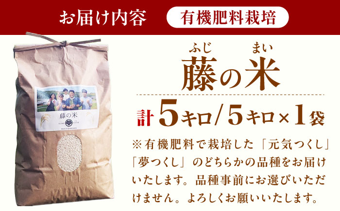 【10営業日以内に発送！】令和7年度産 藤の米(ふじのまい) 5kg ＜フジノ農園＞那珂川市 [GCO003]