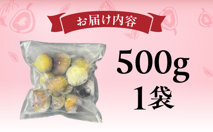 福岡県産「博多とよみつひめ」冷凍いちじく！500g×1袋＜株式会社natural factory＞那珂川市 フルーツ とよみつひめ [GEA079]