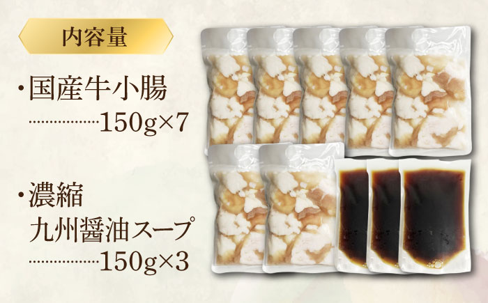 国産牛もつ1kgオーバー！九州醤油もつ鍋 10人前＜株式会社ベネフィス＞那珂川市 [GED045]