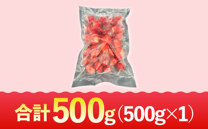 【福岡スイーツ自然の贈り物】福岡県産冷凍あまおう合計500g（500g×１袋）＜株式会社BeerO’Clock＞那珂川市 [GES028]
