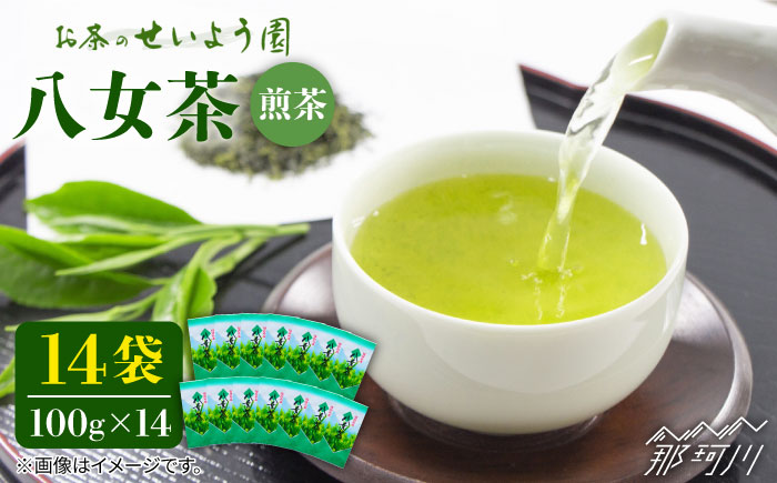 【豊かな香りにまろやかな旨味】八女茶 14袋 1.4kgセット（100g×14袋）＜お茶の星陽園 ＞那珂川市 飲料 お茶 茶 [GAD003]