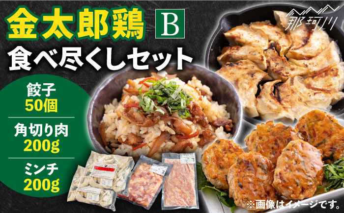 【鶏のうまみたっぷり満喫！】金太郎鶏 食べ尽くしセットB＜有限会社 フジノ香花園＞那珂川市 肉 鶏肉 [GAM024]
