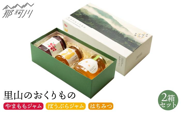 【贈り物にピッタリ！】里山のおくりもの 2箱 やまもも ぼうぶらのジャム 蜂蜜＜株式会社南畑ぼうぶら会議＞那珂川市 ジャム [GBL002]