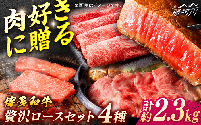 博多和牛　贅沢ロースセット＜一般社団法人地域商社ふるさぽ＞ 那珂川市 [GBX183]