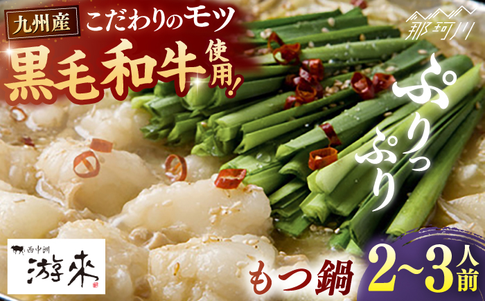 【游來】もつ鍋2～3人前セット＜一般社団法人地域商社ふるさぽ＞ 那珂川市 [GBX239]