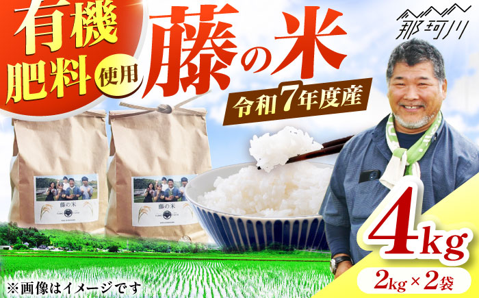 【10営業日以内に発送！】令和7年度産 藤の米(ふじのまい) 4kg(2kgx2) ＜フジノ農園＞那珂川市 [GCO002]