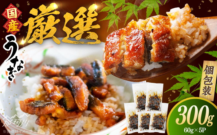 【良質な国産うなぎを厳選】一膳うなぎ 300g （60g×5）＜ひかり工房＞那珂川市 [GDF004]