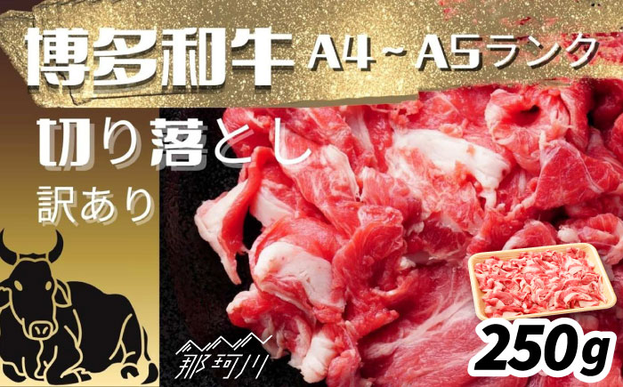 【訳あり】【A4～A5ランク】博多和牛 切り落とし 250g [GFR051]