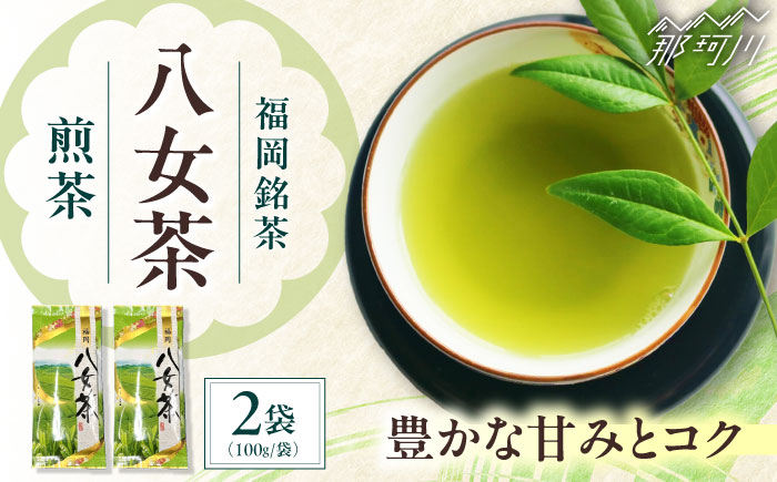 八女茶　煎茶セット　100g×2袋 ＜木村食品＞ 那珂川市 [GFW061]