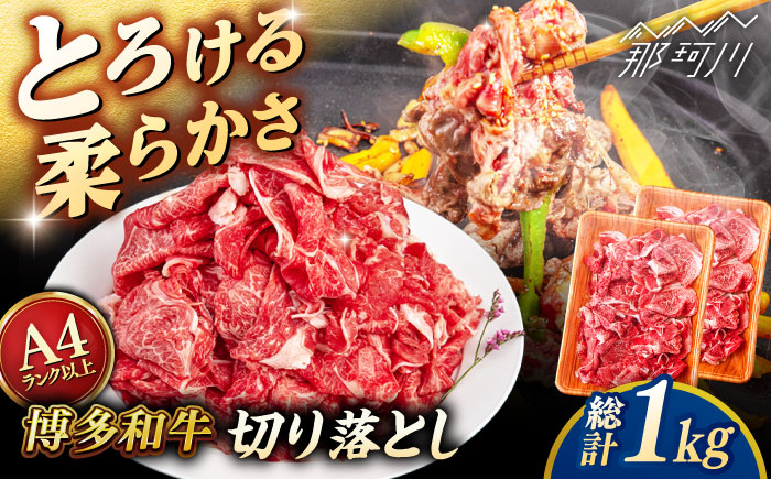 【A4～A5 等級】博多和牛 切り落とし 1kg (500gｘ2P) ＜ヒサダヤフーズ＞那珂川市 [GFY023]