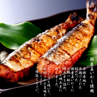 【化粧箱入り】いわし明太子 真空(20尾[5尾×4p])(宇美町)【配送不可地域：離島】