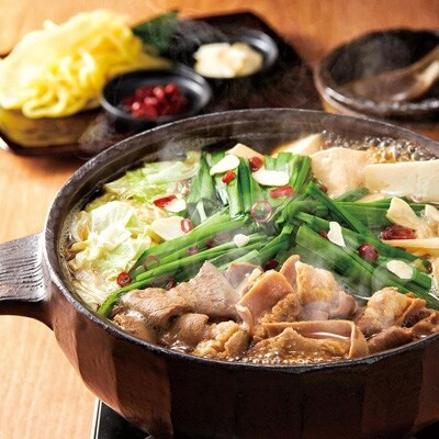 2021年7月発送開始『定期便』もつ鍋(醤油)4-5人前とお米(元気つくし)10kgのセット全3回