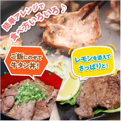 訳あり　牛タン1.4kg(700g×2パック)　ねぎ塩ダレ【配送不可地域：離島】