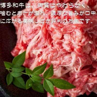 【訳あり】【A4～A5ランク】博多和牛 切り落とし 250g(宇美町)【配送不可地域：離島】