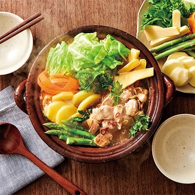 2022年6月発送開始『定期便』やまや　博多もつ鍋　こく味噌味　1-2人前　全3回【配送不可地域：離島】