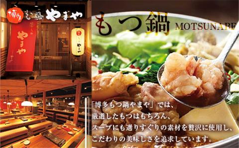 【定期便4回/年】やまや　博多もつ鍋　あごだし醤油味　1人前　3個セット　AZ049	