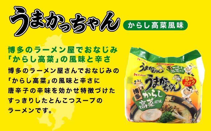 VY011 うまかっちゃん からし高菜風味 合計30袋 うまかっちゃん からし高菜風味