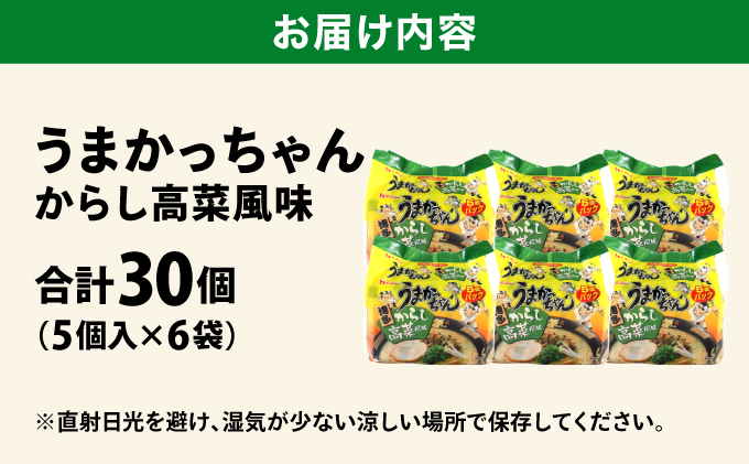 VY011 うまかっちゃん からし高菜風味 合計30袋
