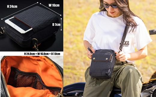 DLMS ミニショルダーバッグ Black heart キャンバス生地 WZ008-2 キャンバス