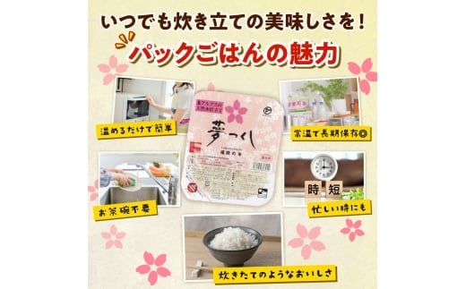 福岡県産「夢つくし」無菌パックご飯（48パック）　ZX02 48パック