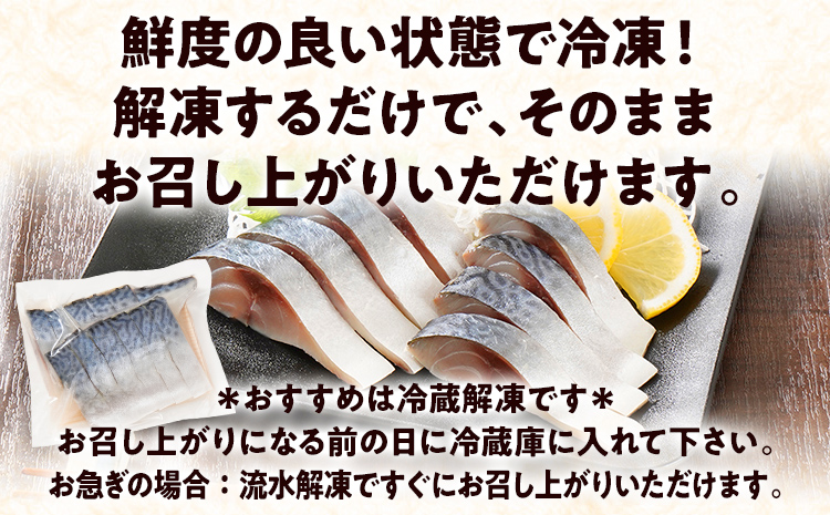 〆サバ刺し 4パック しめ鯖 サバ 刺身 寿司 魚介類 惣菜 加工品 おかず おつまみ 冷凍 魚 福岡 九州