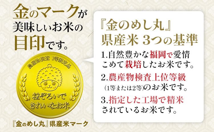 定期便 金のめし丸 夢つくし 合計9kg 3kg×3回 白米 精米 お米 ご飯 米 精米 お取り寄せ 福岡 お土産 九州 福岡県産 グルメ 福岡県