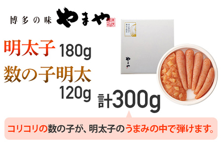やまや　明太子・数の子明太子セット 鯑 かずのこ 辛子明太子 プレゼント ギフト 贈答用 福岡県 土産 定番 おすすめ 海鮮 魚介
