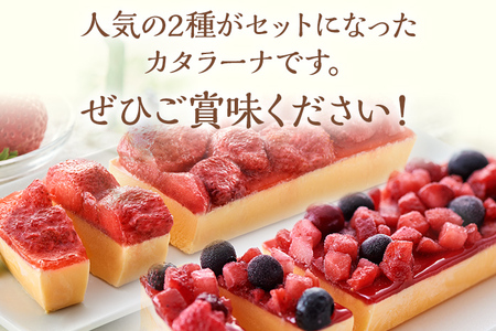 あまおう・ミックスベリーカタラーナセット スイーツ カタラーナ 2種 あまおうカタラーナ 285g×1 ミックスベリーカタラーナ 260g×1 冷凍 西通りプリン デザート 洋菓子 おやつ お菓子 アイスデザート