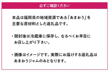 福岡産 あまおうジャム 合計540g 180g×3個 あまおう イチゴ いちご ジャム 朝食 食パン 果物 フルーツ アイス 送料無料