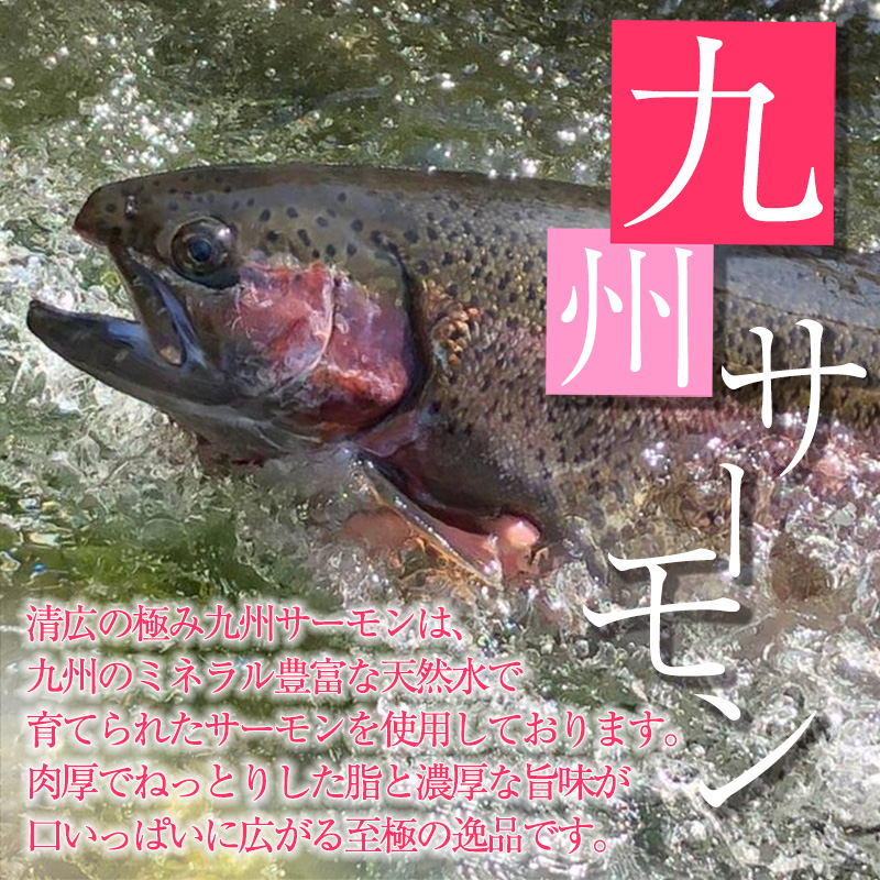 ［ 清広食品 ］そのままお召し上がりいただける！清広の極み九州サーモン KY018-1