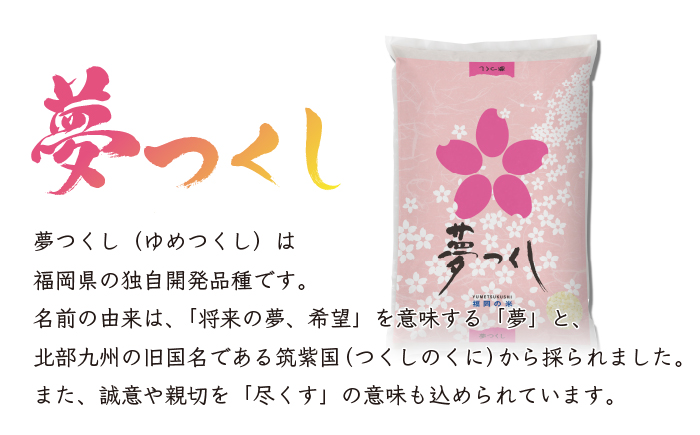 【先行予約】数量限定〈令和7年産〉福岡県産夢つくし5kg [MY001-2] 米都らいす【福岡県須恵町】米 新米