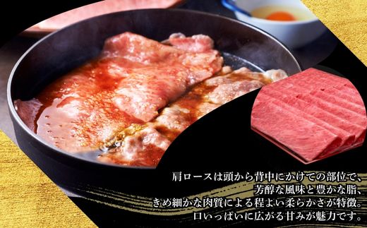 【10ヶ月連続定期便】A5,4等級 博多和牛厳選肩ロースうす切り 500g×2P 計1000g [HS042-1] 久田精肉店【福岡県須恵町】