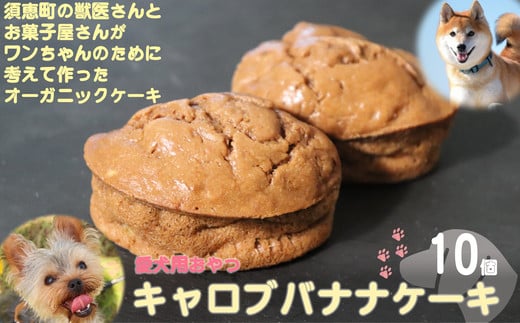 ［パティスリーアンサンブル］【 愛犬用 】キャロブ バナナ ケーキ 10個 PA005-1