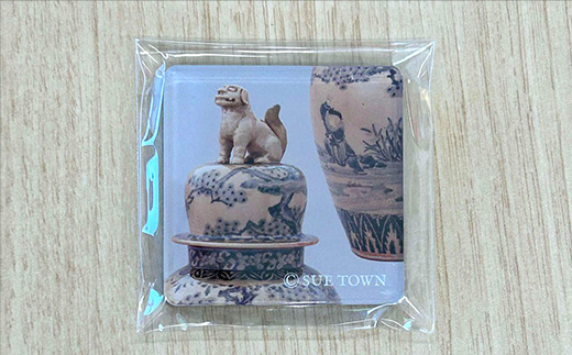 須恵町 ノベルティグッズ 須恵焼き(唐獅子) マグネット SE007-1