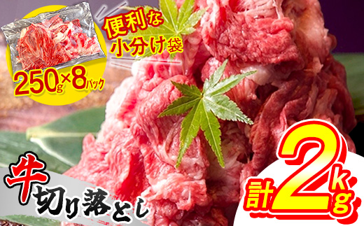 豪州産 牛肉 切り落とし 2kg ( 250g × 8パック ) 昆布出汁仕上げ SF086-1