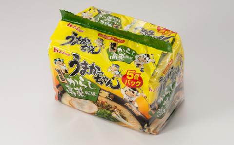 AA086.福岡・博多の味『うまかっちゃん』３０袋（５袋パック×６セット）／からし高菜風味