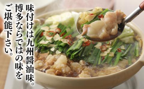 AB245.【海八】博多九州醤油味もつ鍋セット（2～3人前）×2個セット