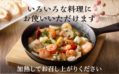 ZH152.【お試し！】3種のシーフードミックス約1キロ（エビ・イカ・アサリ）