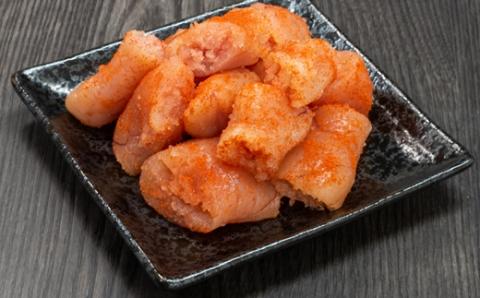 AD074.博多減塩辛子明太子／無着色切れ子（1kg）