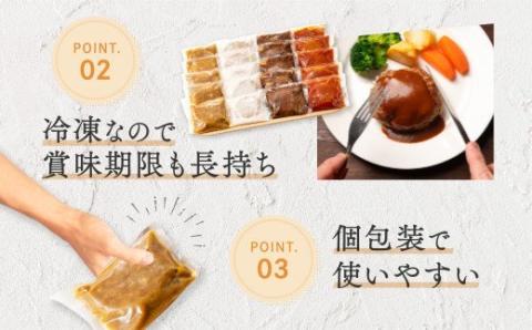A1508.累計３００万個突破記念！どーんと１６個！デミ＆カレーハンバーグセット【150g×16個】