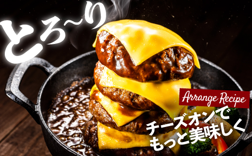 AB400.累計100万個突破キャンペーン！今だけプラス2個！大容量デミチーズハンバーグ【150g×20個+2個】