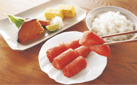 AE208.博多の味．明太子発祥のふくや厳選家庭用明太子といか明太子セット【辛子明太子】