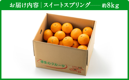 AA091.【予約受付・期間限定商品】福岡柑橘王国・スイートスプリング／約8kg(2027年1月～2月配送予定）