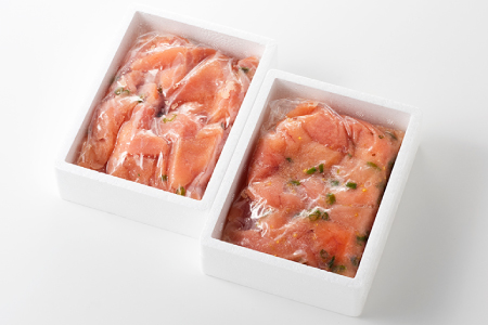 AE229.風味豊かな青唐辛子明太子切れ子1000g【辛子明太子】