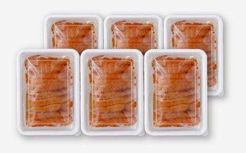 AG064.北海道産たらこ使用．辛子明太子家庭用（小サイズ）２００ｇ×６パック