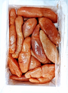 AB442.訳あり！辛子明太子無着色．無選別（混合）1kg【辛子明太子】